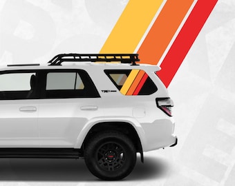 4runner Window Decal - Vintage racing stripes - Compatible with Toyota 4Runner 5th generation