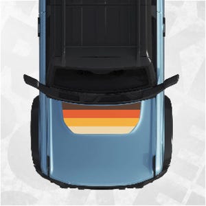 Aufkleber für Ford Bronco Motorhaube - Ford Bronco Sunset Graphic Decals - Automative gedruckt