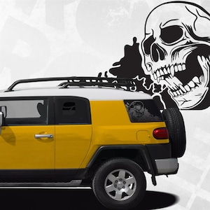 FJ Cruiser Nightmare Skull window Decal - Set of 2