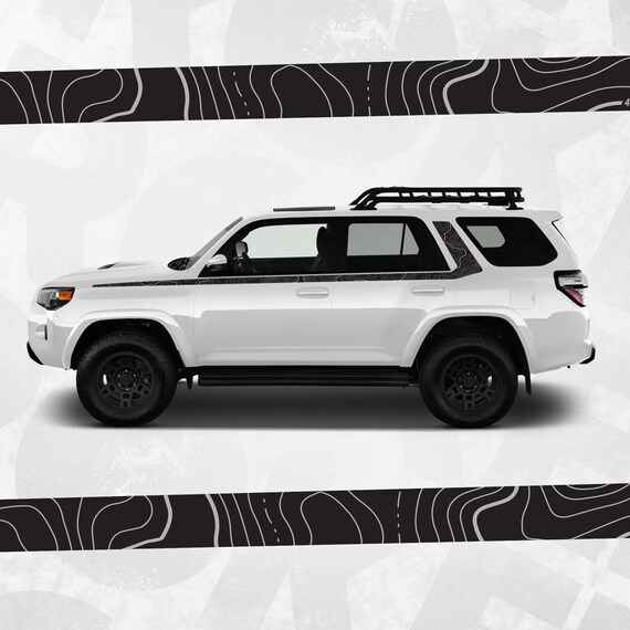 4runner Decal Topography Pattern Side Stripe Decal Fits Toyota 4runner 5th Generation - Etsy