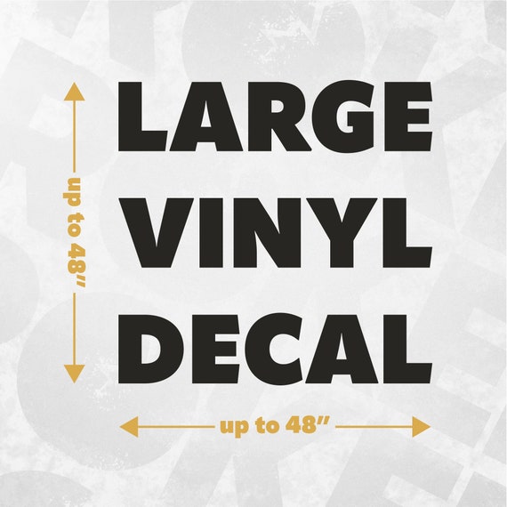 Large Vinyl Decal Custom Name Decal Business Camper Etsy