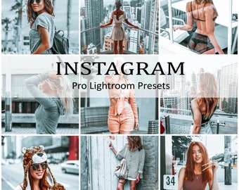 10 Instagram Mobile Desktop Lightroom  Presets Selfie Portrait Photo Presets Fashion Blogger Lifestyle Filter Beautiful Influencer Blue Skin