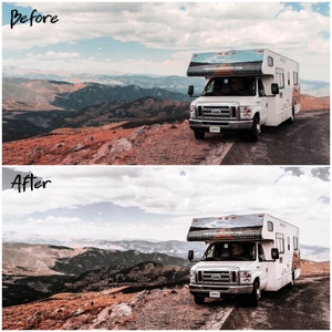 9 Roadtrip Mobile Desktop Lightroom Photo Preset Set Natural Filter Insta Blogger Travel Trip Brown Deep Landscape Influencer Insta Preset image 6