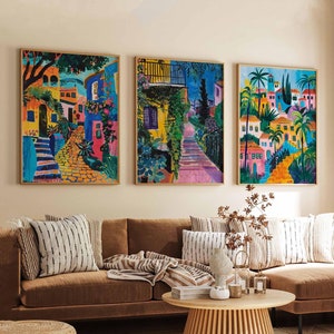 Set of 3 Tel Aviv Poster, Israel Poster, Beach Poster, Mediterranean Poster, Tel Aviv Travel Print, Israel Travel Print, Tel Aviv Wall Decor