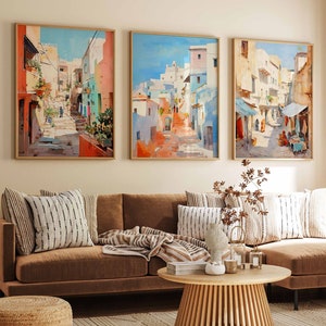 Set of 3 Algeria Posters, Vintage Algerian Aesthetic Prints, Algerian Travel Art, Floral Wall Art, Islamic Art Poster, North African Decor