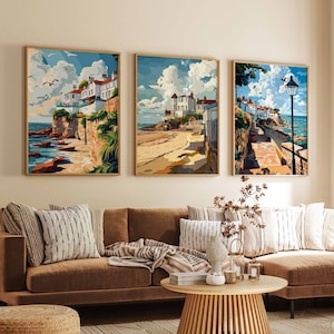 Set of 3 Broadstairs Posters, Broadstairs Travel Prints, Broadstairs Art, Coastal Decor, Beach Art, England Poster, United Kingdom Print