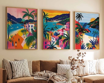 Set of 3 Venezuela Travel Posters, Venezuela Travel Prints, South American Art, Latin Travel Poster, South American Decor, Latin Print