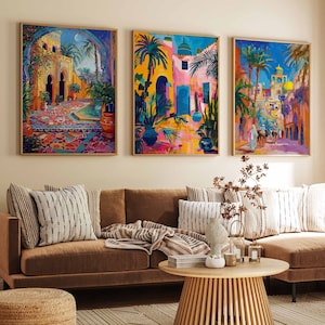 Set of 3 Morocco Posters, Morocco Travel Prints, Morocco Art, Islamic  Art, Arabic Poster, Botanical Decor, North Africa Gift