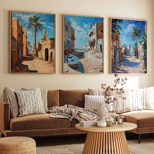 Cartazes de viagens de Misrata, impressões de viagens da Líbia, arte de Misrata, arte de parede islâmica, cartazes de viagens da Síria, presente muçulmano, decoração islâmica, Síria