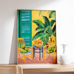 Jamaica Travel Poster, Vintage Caribbean Print, Tropical Art Print, Caribbean Wall Art, Travel Print, Jamaican Decor, Caribbean Islands