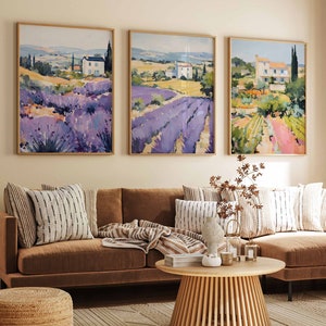 Set of 3 Provence Poster Set, Provence France Travel Prints, Provence Art, European City Poster, France Wall Art, French Poster, A1/A2/A3/A4