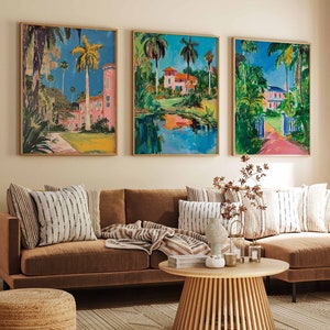 Set of 3 Florida Travel Prints, Florida Travel Posters, Florida State Posters, American Travel Art, USA Travel Art, Florida Gift