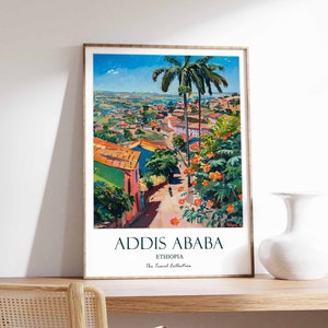 Addis Ababa Poster, Ethiopia Poster, Africa Poster, African Poster, Addis Ababa Wall Art, Addis Ababa Print, Ethiopia Wall Art, Africa Print