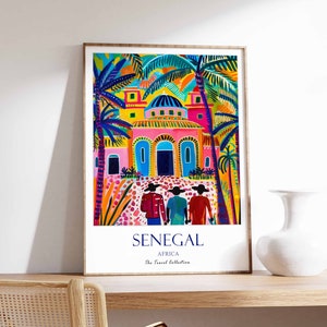 Senegal Poster, Senegal Poster, Travel Print, Senegal Travel Print, African Travel Print, Senegal Wall Decor West Africa Travel Print