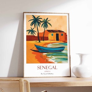 Senegal Poster, Senegal Poster, Travel Print, Senegal Travel Print, African Travel Print, Senegal Wall Decor West Africa Travel Print