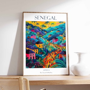 Senegal Poster, Senegal Poster, Travel Print, Senegal Travel Print, African Travel Print, Senegal Wall Decor West Africa Travel Print