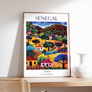 Senegal Poster, Senegal Poster, Travel Print, Senegal Travel Print, African Travel Print, Senegal Wall Decor West Africa Travel Print