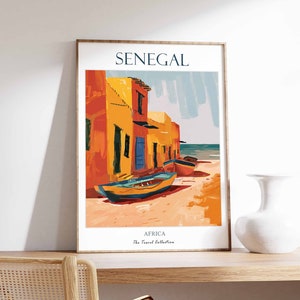 Senegal Poster, Senegal Poster, Travel Print, Senegal Travel Print, African Travel Print, Senegal Wall Decor West Africa Travel Print