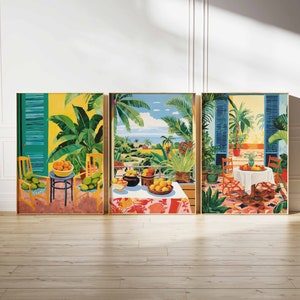 Set of 3 Jamaica Travel Posters, Vintage Caribbean Print, Tropical Print, Jamaican Wall Art, Travel Print, Jamaican Decor, Islands Art