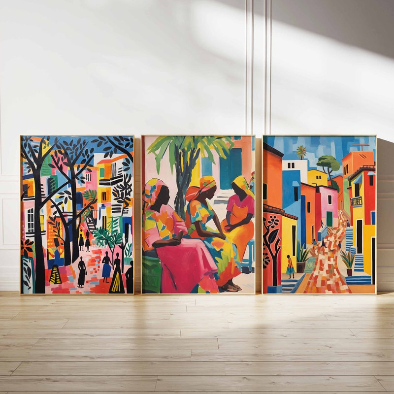 African Wall Art Floral - Etsy UK