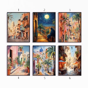 Egypt Travel Poster Set, Egyptian Travel Prints, Floral Art, Islamic Decor, Cairo Art Poster, Gallery Wall, Travel Gift, A1/A2/A3/A4