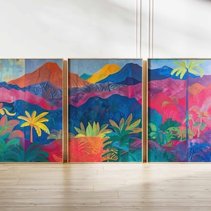 Set of 3 Ecuador Posters, South America Travel Prints, Ecuador Wall Art, Landscape Decor, Ecuador Travel Gift, Adventure Prints