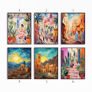 Conjunto de carteles de Arabia Saudita, Impresiones de viajes árabes, Arte islámico, Decoración islámica, Cartel de arte sudamericano, Regalo de viaje, A1/A2/A3/A4