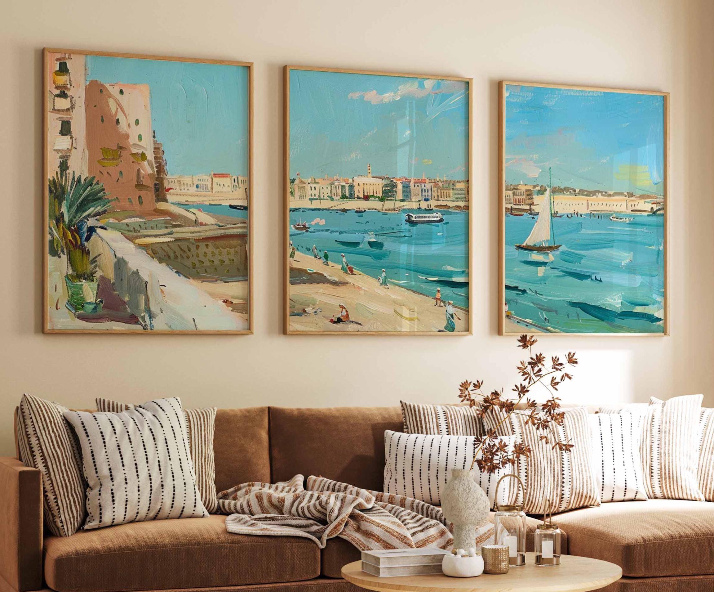 Set of 3 Alexandria Posters, Egypt Travel Prints, Vintage City Wall Art  Set, Alexandria Egypt Decor, Coastal Travel Poster Set - Etsy, image size:2303x1908