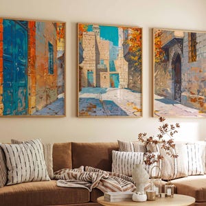 Set of 3 Aleppo Poster Set, Syrian Travel Prints, Islamic Art, Syria Travel Poster Set, Arabic Art, Syrian Gift, Muslim Gift, Wall Print