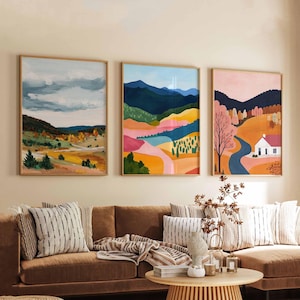 Set of 3 Arkansas Posters, USA Wall Art Prints, Arkansas Travel Poster Set, Nature Landscape Prints, Ozark Mountain Posters