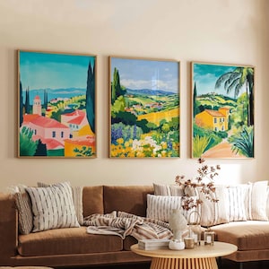 Set of 3 Sonoma Posters, California Travel Prints, Wine Country Wall Art Sets, Vineyard Landscape Posters, Nature Decor Print Set