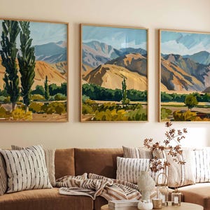Set of 3 Afghanistan Travel Prints, Afghanistan Travel Posters, Afghan Gift, Islamic Decor, Traditonal Islamic Art, Muslim Gift, Islamic Art