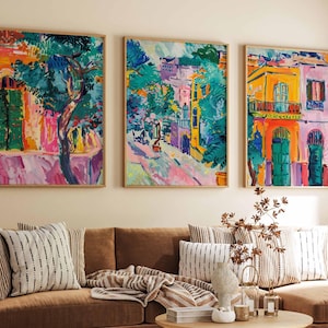 Set of 3 Faisalabad Posters, Pakistan Travel Prints, Faisalabad Travel Art, Islamic Wall Art, Islamic Travel Posters, Muslim Travel Print