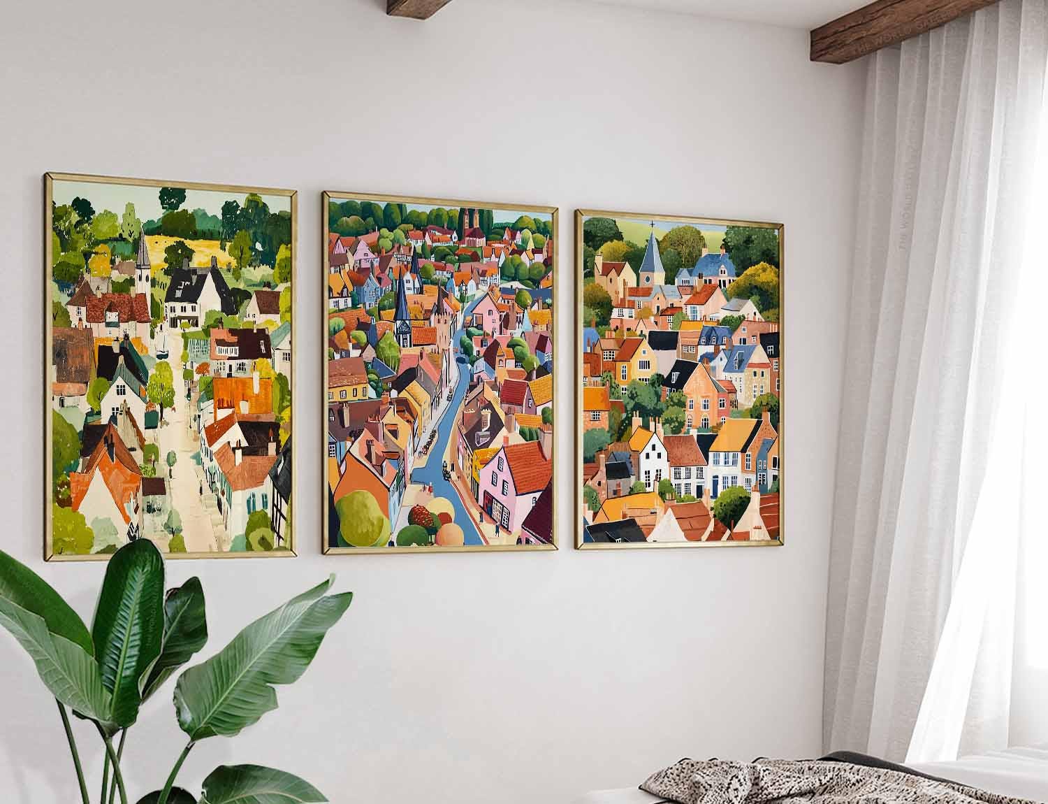 ラヴェンハムポスター3枚セット、イングランド旅行プリント