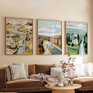 Set of 3 West Yorkshire Posters, England Travel Prints, Leeds Wall Art Set, Yorkshire Countryside Poster Prints, UK Home Decor Gift Set