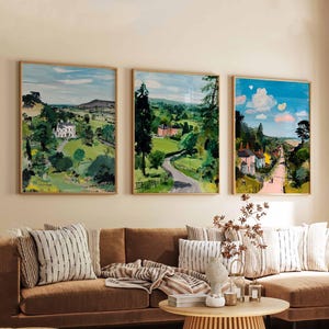 Set of 3 West Sussex Posters, England Travel Prints, Coastal Wall Art Set, Chichester Decor Prints, Countryside Poster Set, UK Gift for Home