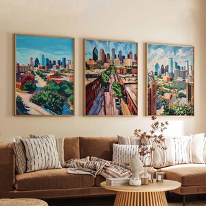 Set of 3 Columbus Ohio Posters, Travel Posters Set, Columbus Prints, Ohio Wall Art, Columbus City Decor, Columbus Skyline Print