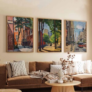 Set of 3 Philadelphia Posters, USA Wall Art Prints, Philadelphia Travel Poster Set, Philly Skyline Prints, Historic City Decor Posters