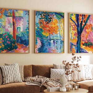 Set of 3 Faisalabad Posters, Pakistan Travel Prints, Faisalabad Travel Art, Islamic Wall Art, Islamic Travel Posters, Muslim Travel Print