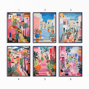 El Salvador Poster Set, Latin Travel Prints, Floral Art, South American Decor, Folk Art Poster, Gallery Wall, Travel Gift, A1/A2/A3/A4
