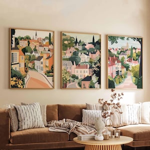 Set of 3 Muswell Hill Posters, London Prints, UK Travel Art Sets, North London Wall Art, Scenic Muswell Hill Decor, Poster Print Gift Idea