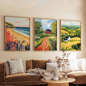 Set of 3 Ohio Posters, USA Travel Prints, Ohio Wall Art Sets, Scenic Poster Prints, Midwest State Decor, Ohio Landscape Posters