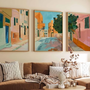 Set of 3 Tel Aviv Posters, Israel Travel Prints, Tel Aviv Travel Prints, Jewish Wall Art, Middle East Poster, A1/A2/A3/A4
