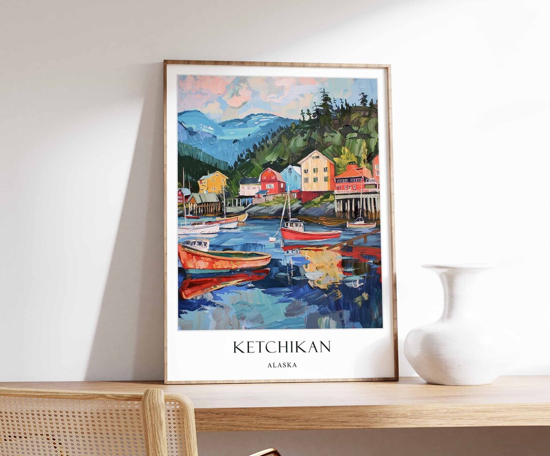 ketchikan-poster-alaska-poster-totem-pole-poster-whale-watching