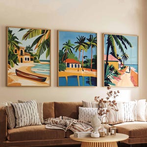 Set of 3 Gambia Posters, African Prints, Gambia Wall Art, Gambia Decor, Gambia Art Prints, Africa Wall Art, Gambia Gift Idea