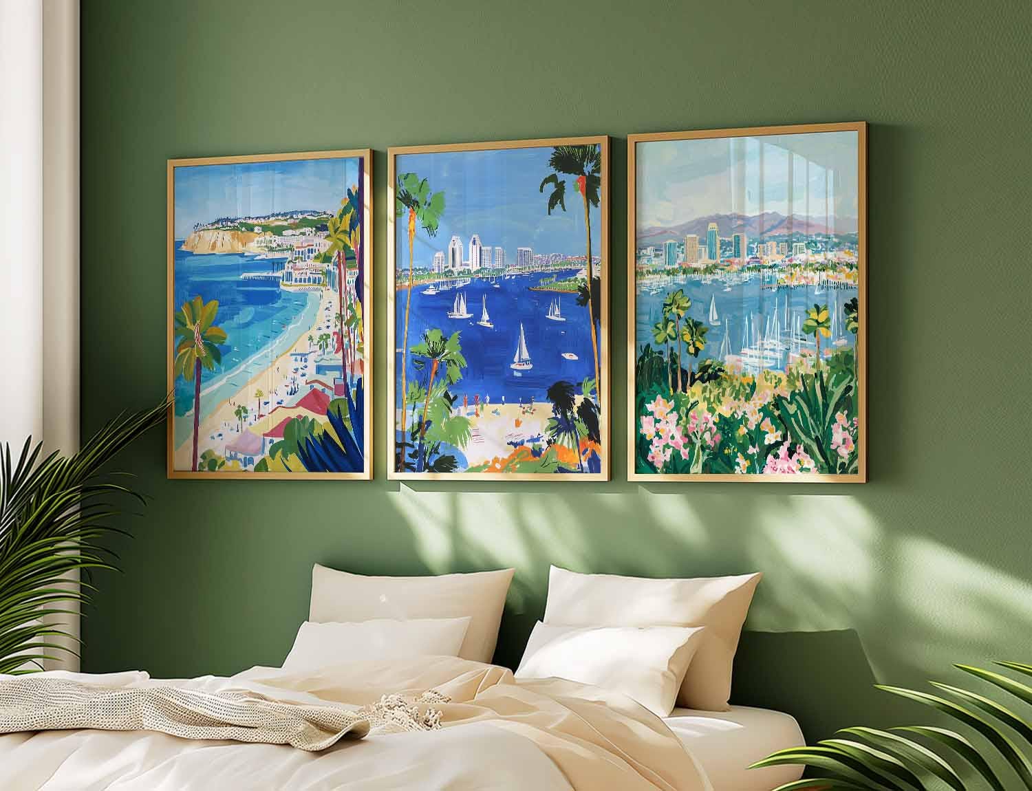 Set of 3 San Diego Posters, USA Wall Art Prints, San Diego Travel ...