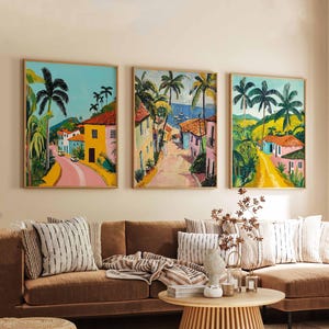 Set of 3 Colombia Posters, Colombia Prints, Travel Wall Art Set, Colombia Landscape Posters, Colombian Art Prints, Colombia Travel Prints