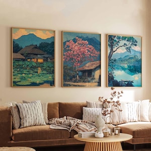 Set of 3 Chiang Mai Posters, Thailand Travel Prints, Chiang Mai Wall Art Set, Thai Decor Prints, Chiang Mai Poster Set, Travel Wall Decor