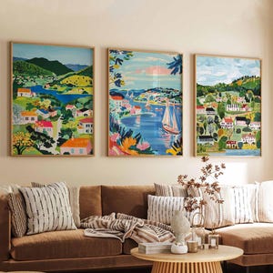 Set of 3 Virginia Posters, USA Travel Prints, Shenandoah Wall Art, Virginia Coastal Decor, Historical Landscape Prints, Virginia Travel Art