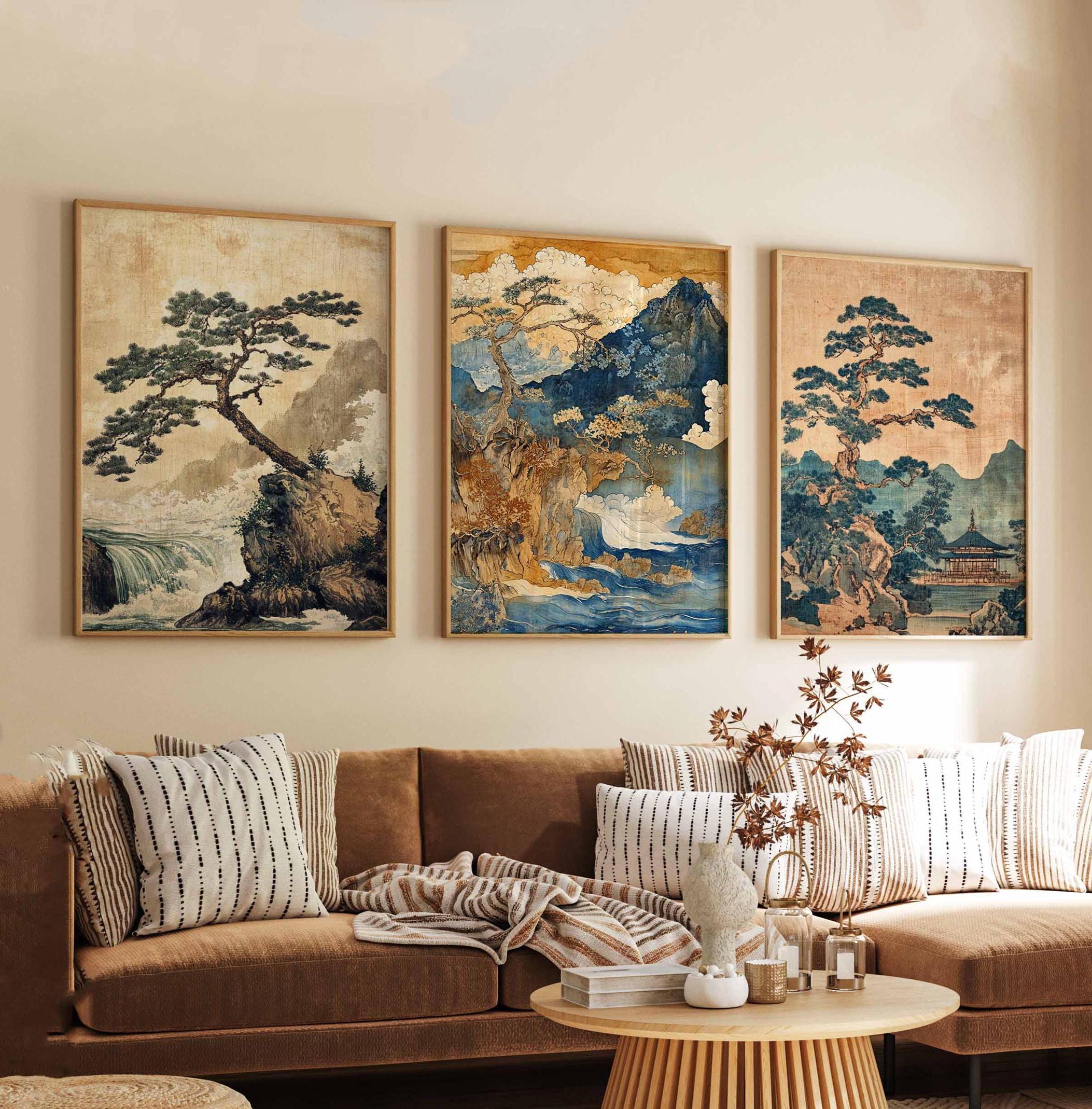Set of 3 Korea Posters, Korea Travel Posters, Korean Wall Art